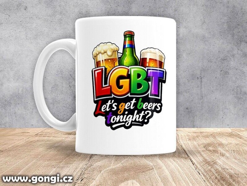 Hrnek - 0349 - LGBT - Lets get beers tonight